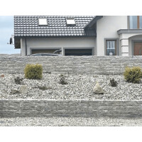 Kamień murowy granitowy łupany jasnoszary STRZEGOM (10x20x40)