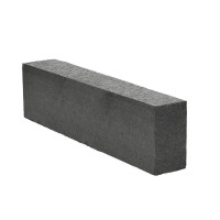 Opornik granitowy cięty płomieniowany czarny SZWED  (8x30x80-120)