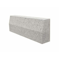 Krawężnik granitowy cięty płomieniowany jasnoszary STRZEGOM (20x30x80-120)
