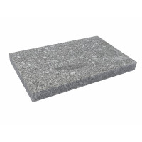 Płyta granitowa chodnikowa płomieniowana ciemnoszara KOŚMIN (120x40x6)