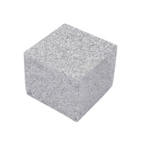 Kostka granitowa cięta płomieniowana szary STRZELIN (10x10x10)
