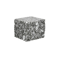 Kostka granitowa cięto-łupana płomieniowana ciemnoszara KOŚMIN (10x10x6)