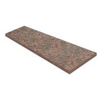 Stopnica granitowa okładzinowa płomieniowana czerwona VANGA (90x32x3)
