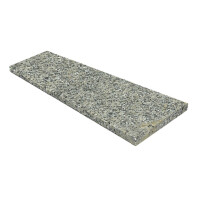 Stopnica granitowa okładzinowa płomieniowana jasnoszara STRZEGOM (80x32x4)