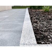 Opornik granitowy | Obrzeże ogrodowe płomieniowane szare G703 New Bianco Cristal (8x30x100)