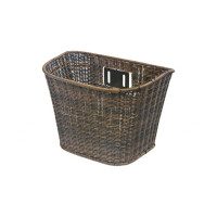 Koszyk rowerowy przedni Kellys Rattan Klip, Kolor brązowy