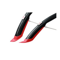 Błotnik Simpla UBIQUIT SDL 45mm 28" kpl - czarno-czerwony, Kolor czarno-czerwony