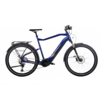 Rower trekkingowy elektryczny Haibike Trekking 7 High - granatowo-kremowy, Kolor granatowo-kremowy, Rozmiar ramy L