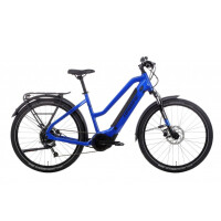 Rower trekkingowy elektryczny Haibike Trekking 4 Mid - granatowy-czarny, Kolor granatowy-czarny, Rozmiar ramy L