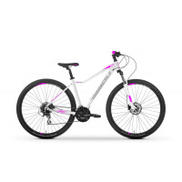 Rower górski Tabou Wizz 29 2.0 - biały-różowy, Kolor biały-różowy, Rozmiar ramy 16"