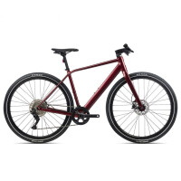 Rower miejski elektryczny Orbea VIBE H30 - bordowy, Kolor bordowy, Rozmiar ramy M