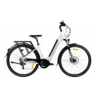 Rower trekkingowy elektryczny Ecobike LX300 - biały, Kolor biały, Rozmiar ramy 19", Pojemność baterii 672 Wh