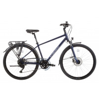 Rower trekingowy Unibike Voyager Man 2024 - granatowy, Kolor granatowy, Rozmiar ramy 23"