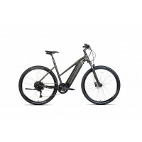 Rower crossowy elektryczny Unibike Falcon Lady 2024 - ciemnozielony, Kolor ciemnozielony, Rozmiar ramy 17"