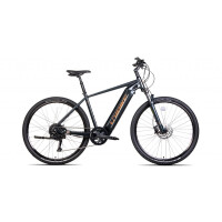 Rower crossowy elektryczny Unibike Falcon Men 2024 - czarny, Kolor czarny, Rozmiar ramy 19"