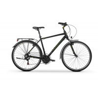 Rower trekkingowy Tabou Kinetic 1.0 2024 - czarno-limonkowy, Kolor czarno-limonkowy, Rozmiar ramy 19"