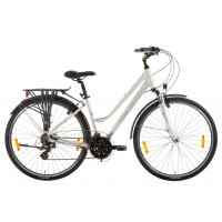 Rower trekkingowy Tabou Kinetic 2.0 W 2024, Kolor biało-turkusowy, Rozmiar ramy 21"