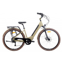 Rower trekkingowy elektryczny Ecobike X-City - cappuccino, Kolor cappuccino, Rozmiar ramy 17", Pojemność baterii 630 Wh