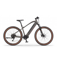 Rower górski elektryczny Ecobike SX300 - brązowy, Kolor brązowy, Rozmiar ramy 21", Pojemność baterii 672 Wh