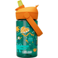 Butelka Tritanowa CAMELBAK Thrive Flip Straw Kids 400ml - zielony-pomarańczowy, Kolor zielony-pomarańczowy