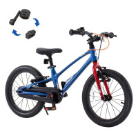 Rower dziecięcy Royal Baby Space Shark 14" 025 - niebiesko-czerwony, Kolor niebiesko-czerwony