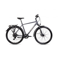 Rower trekingowy Unibike Explorer Man 2025 - szary, Kolor szary, Rozmiar ramy 17"