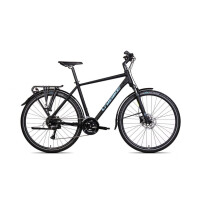 Rower crossowy Unibike Flash EQ Man 2025 - czarny, Kolor czarny, Rozmiar ramy 17"