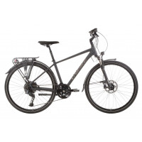 Rower trekingowy Unibike Globetrotter Man 2025 - szary, Kolor szary, Rozmiar ramy 19"