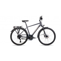 Rower trekkingowy Unibike Atlantis Man 2025 - szary, Kolor szary, Rozmiar ramy 17"