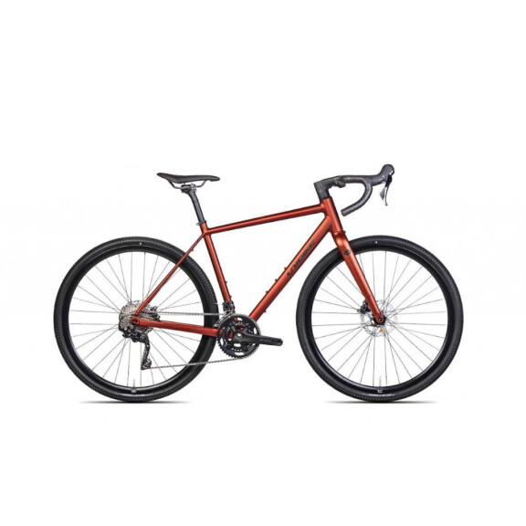 Rower gravel Unibike Tier 2025 - brązowy, Kolor brązowy, Rozmiar ramy 55cm