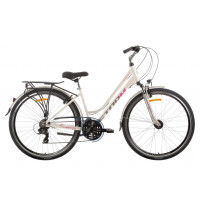 Rower trekkingowy Storm Marathon 2.0 Lady - cappuccino, Kolor cappuccino, Rozmiar ramy 17"