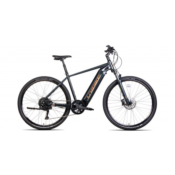 Rower crossowy elektryczny Unibike Falcon Men 2024 - czarny, Kolor czarny, Rozmiar ramy 17"