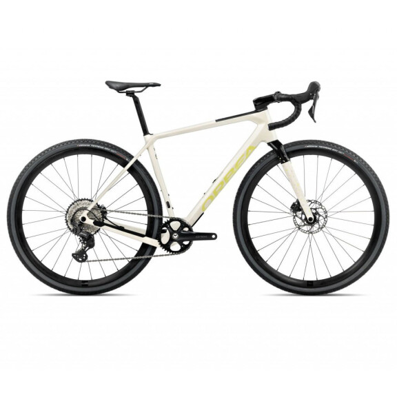 Rower gravel Orbea Terra M30TEAM 1X 2025 - biało-żółty, Kolor biało-żółty, Rozmiar ramy S