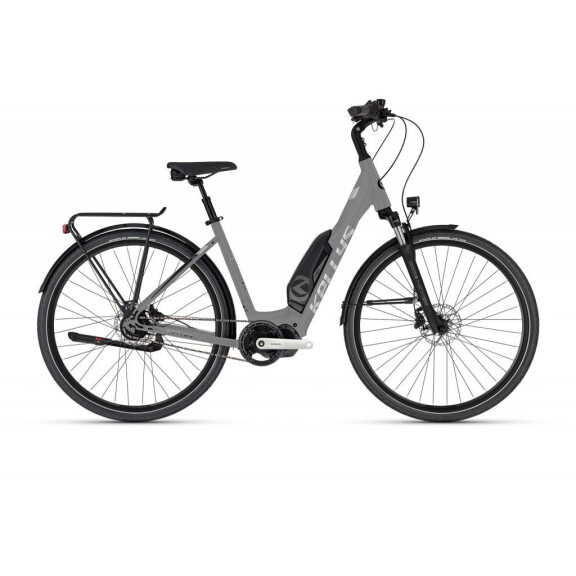 Rower miejski elektryczny Kellys Estima 40 SH 025 - szary, Kolor szary, Rozmiar ramy M, Pojemność baterii 630 Wh