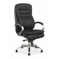 Fotel biurowy Q-154 skóra czarna