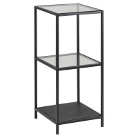 Regał Seaford wąski 82,5 cm czarny