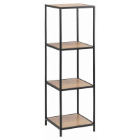 Regał wąski Seaford 119,5 cm dziki dąb