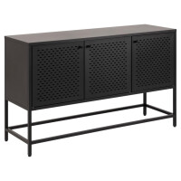 Komoda Newcastle czarna metalowa 125 cm