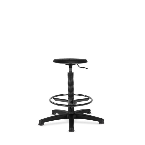Taboret specjalistyczny Goliat PU RB z podnóżkiem