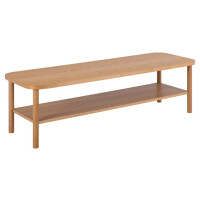 Stolik kawowy z półką Banbury 150x50 dąb