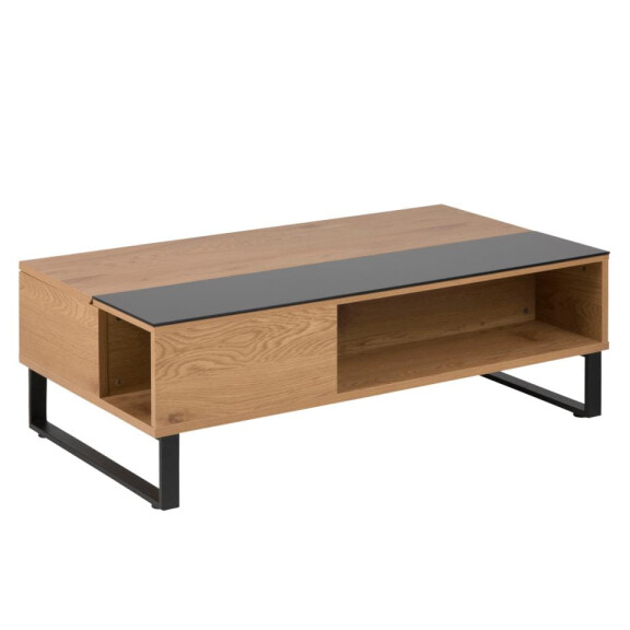 Stolik kawowy AZALEA 110x60 czarne szkło