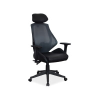 Fotel ergonomiczny Q-406 siedzisko ekoskóra