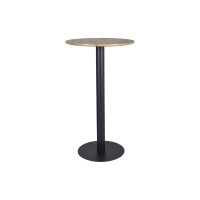 Stolik barowy BT005 dąb artisan - okrągły 60 cm
