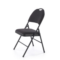 Krzesło składane K566 materiał czarny