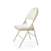 Krzesło składane K566 materiał beżowy
