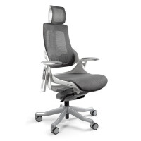 Fotel ergonomiczny WAU biały stelaż z siatką