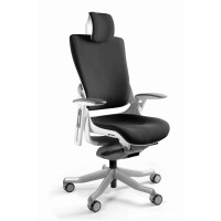 Fotel ergonomiczny WAU 2 biały stelaż z tkaniną
