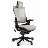 Fotel ergonomiczny WAU 2 czarny stelaż z siatką