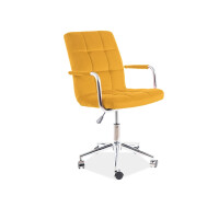 Fotel obrotowy Q-022 Velvet curry