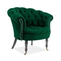 Fotel Philips Velvet - zielony